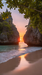 "Soft-colored natural scene for creative background use in design and visual art"