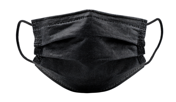 Black disposable face mask (1)