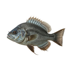 Fototapeta premium Detailed depiction of a coelacanth species showcasing its unique features and evolutionary importance