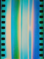 Film strip, vibrant colors