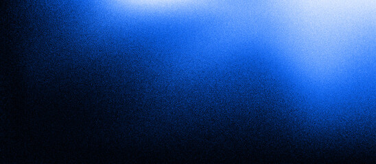 Blue abstract gradient vibrant backdrop, grain texture effect, dark color flow wave background, dusty scanned gain noise overlay texture, glitch noise dust