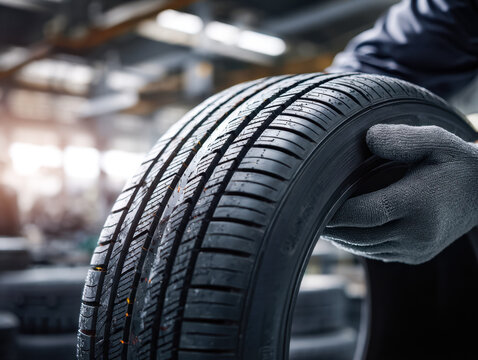 Automotive tire inspection in a manufacturing facility