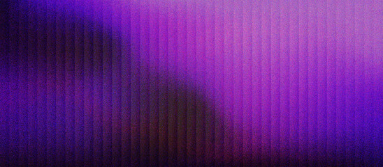 Fototapeta premium Violet abstract gradient vibrant fractal backdrop, dusty scanned gain noise overlay texture, glitch noise dust, grain texture effect, banner poster design, dark ribbed flow wave background