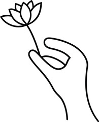The Beauty and Symbolism of a Hand Holding a Flower