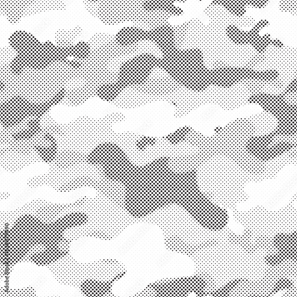Poster abstract halftone background. military camouflage effect dot seamless pattern texture. dotted backgr