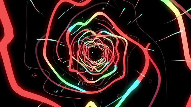 Neon Spiral VJ Loop