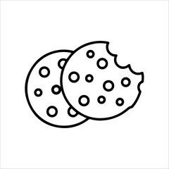 Chocolate chip cookies icon