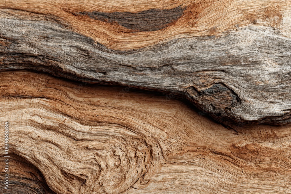 Poster cross section showcases the patterns and texture of sedimentary rock formations with intricate swirl