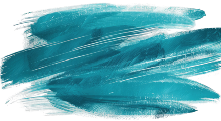 Teal brushstroke abstract graphic