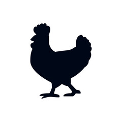 chicken rooster animal emoji symbol sign icon vector illustration isolated flat