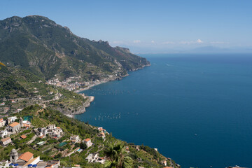 Fototapeta premium Aerial View of Amalfi Coastline