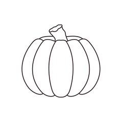 halloween pumpkin jack-o-lantern orange vegetable fall autumn decoration emoji symbol sign icon vector illustration isolated flat