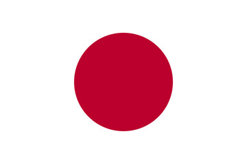 Flag of the Japanese state. Japan. vector illustration