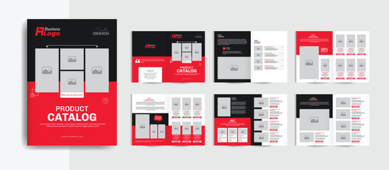 Catalog design or 12 pages product catalogue template design