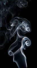 Fototapeta premium smoke on black background