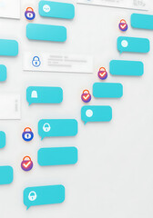 Digital Privacy: The image showcases a modern and sleek interface designed with a focus on digital privacy and data protection