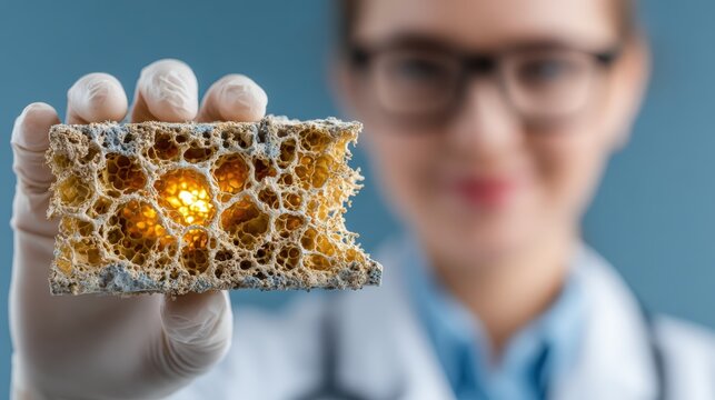Endocrinologist presents a detailed model of the human thyroid and parathyroid glands