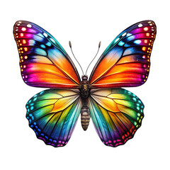 Vibrant Rainbow Butterfly A Symphony of Color