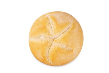 Circle bun on a white isolated background