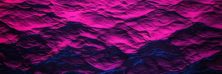 Vibrant, abstract depiction of waves featuring bold pink and blue tones, creating a striking visual effect reminiscent of water.