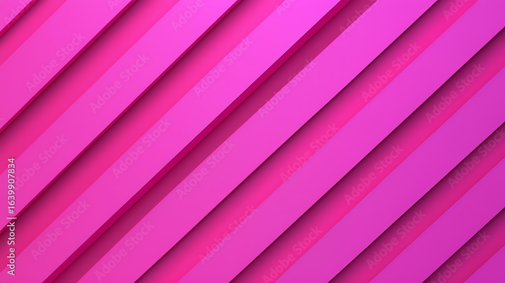 Poster a vibrant, abstract design featuring diagonal lines in shades of pink, creating a dynamic and visual