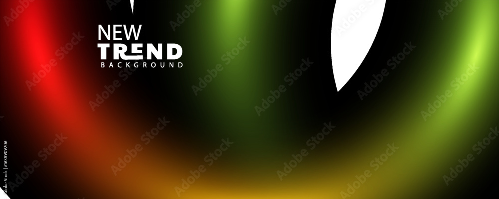 Poster 3d gradient color abstract background, landing page template - abstract dynamic, modern, futuristic,