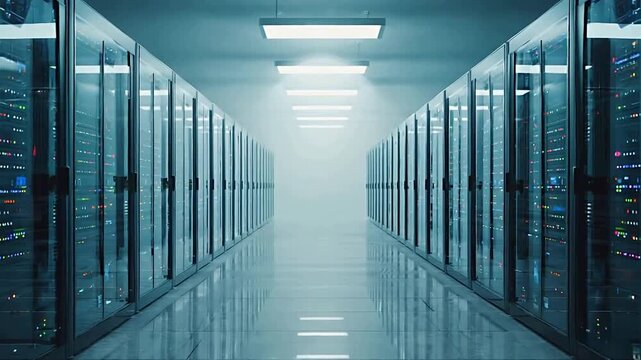 server room with servers
