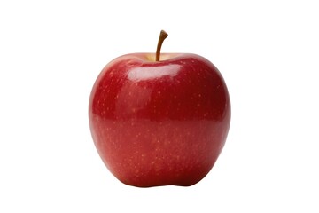 red apple on white background