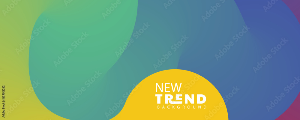 Poster 3d gradient color abstract background, landing page template - abstract dynamic, modern, futuristic,