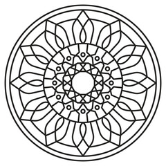 Mandala Template coloring book 2