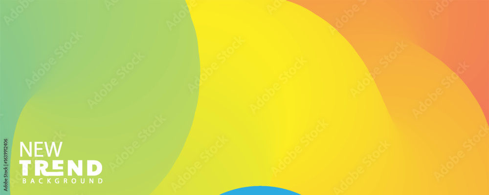 Poster 3d gradient color abstract background, landing page template - abstract dynamic, modern, futuristic,