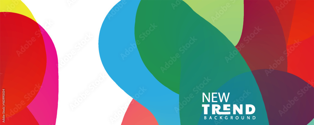 Poster 3d gradient color abstract background, landing page template - abstract dynamic, modern, futuristic,