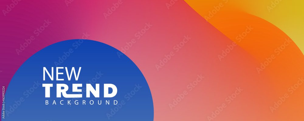 Poster 3d gradient color abstract background, landing page template - abstract dynamic, modern, futuristic,