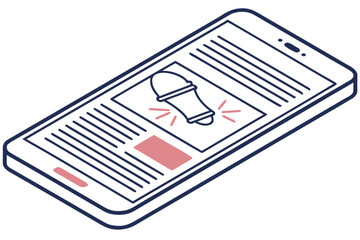 headline on a smartphone displaying updates about changes to the alabama abortion law