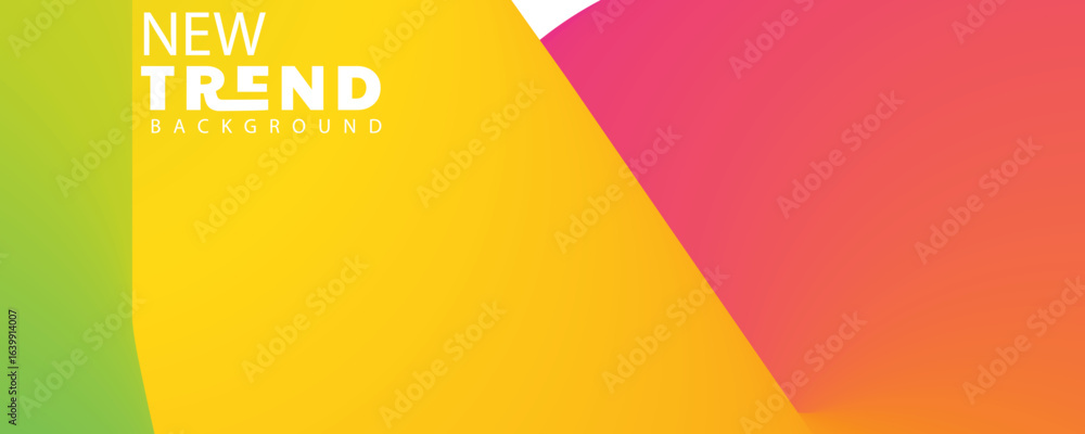 Poster 3d gradient color abstract background, landing page template - abstract dynamic, modern, futuristic,