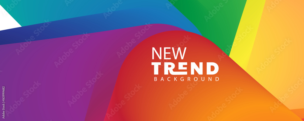 Poster 3d gradient color abstract background, landing page template - abstract dynamic, modern, futuristic,