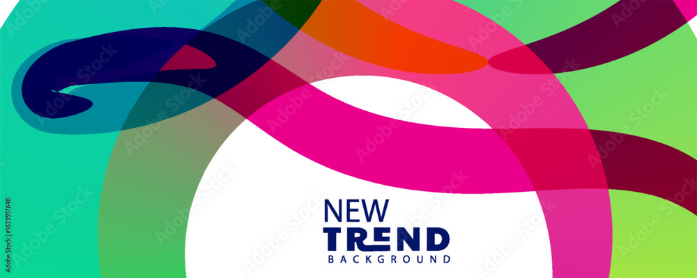 Poster 3d gradient color abstract background, landing page template - abstract dynamic, modern, futuristic,