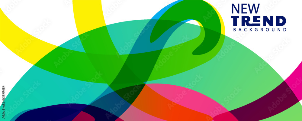 Poster 3d gradient color abstract background, landing page template - abstract dynamic, modern, futuristic,