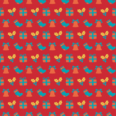 Seamless Abstract Geometric Pattern – Modern Minimal Design for Background, Wallpaper, Wrapping Paper, Textile, and Web Design, Christmas tree pattern seamless pattern with colorful 