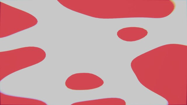 Dynamic abstract vector waves of red and white