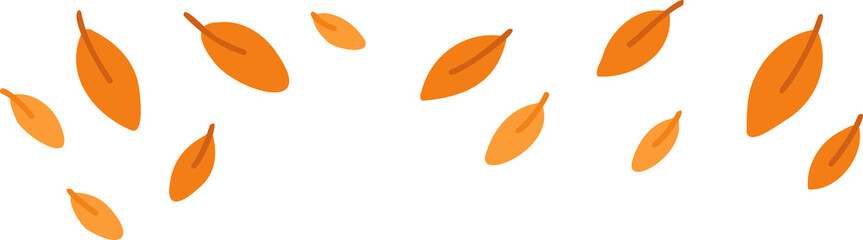 Falling Autumn Leaves Illustration
