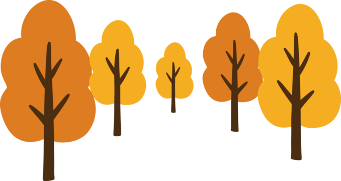 Trees with Autumn Foliage - Powered by Adobe