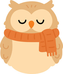  Owl Wearing a Scarf