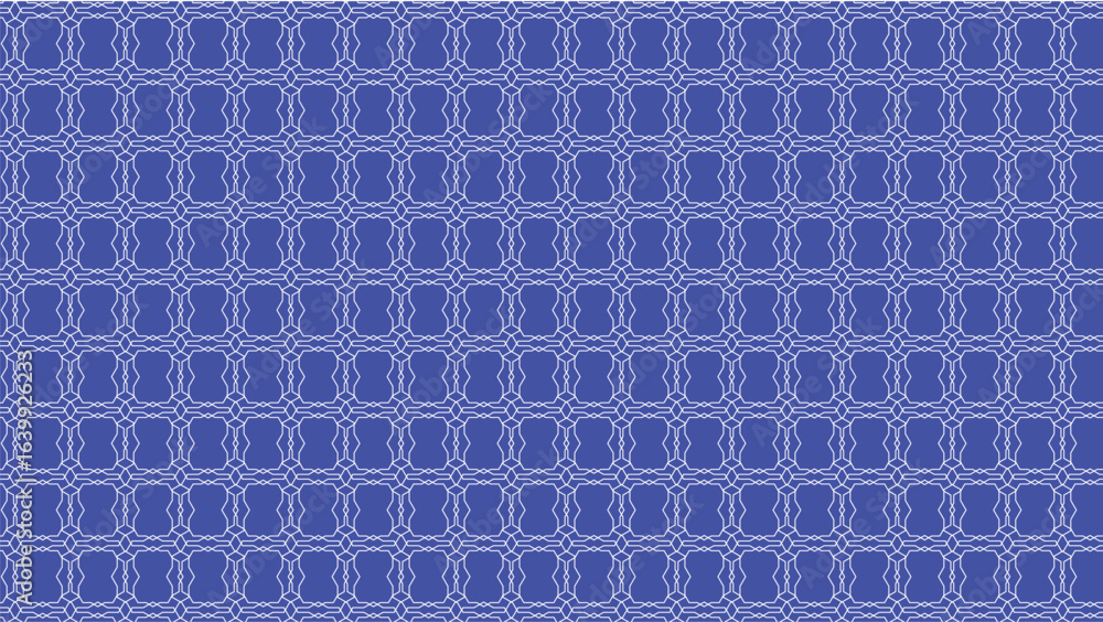 Poster seamless linear pattern with golden holiday stars, abstract wave grid, and smooth repeating textures