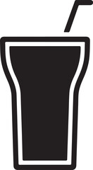 Water Vessel and Jug Silhouette Vector Icon Set, Drink and Beverage Glassware Icon Collection, Cup and Mug Silhouette Vector Icon Set.