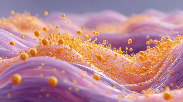 Close-up view of skin ridges with retinol cream stimulating collagen production