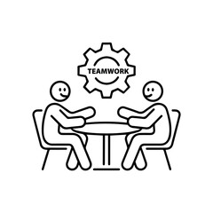 Teamwork meeting icon