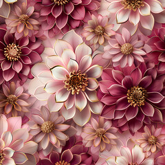 seamless pattern with flowers