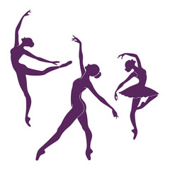 Fototapeta premium Artistic Dance Silhouettes