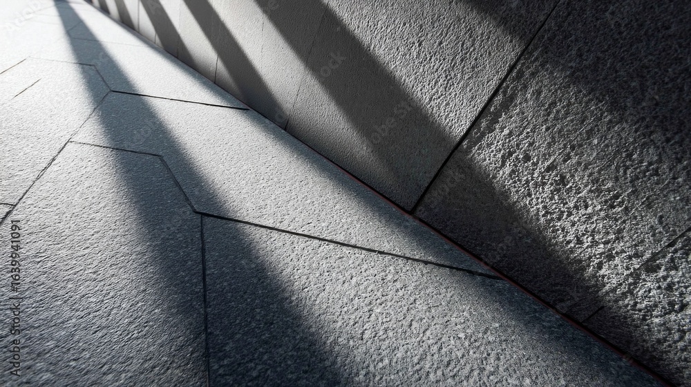 Poster textured corporate surface featuring sharp lines and contrasting shadows in a modern architectural s